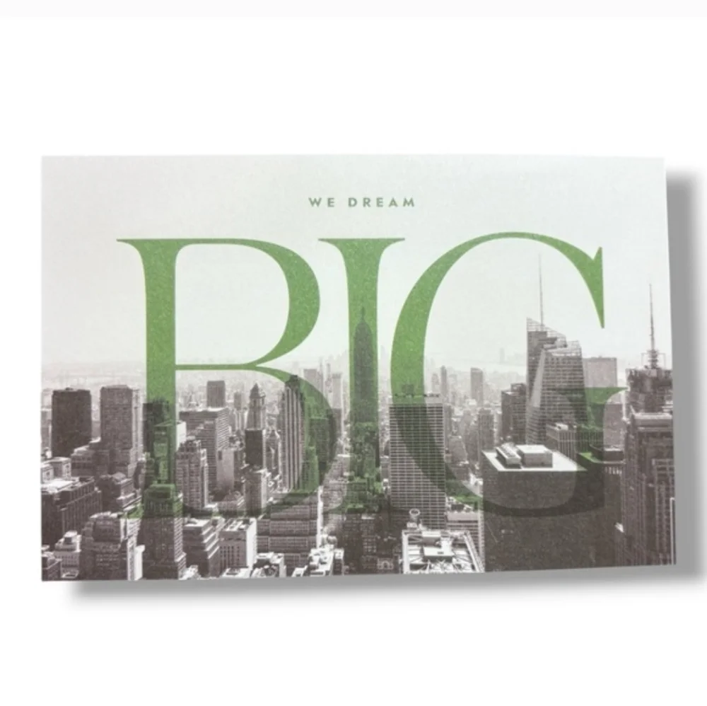 KATE SPADE “We Dream BIG” 25th Anniversary Postcards Set of 4 DISCONTINUED PRINT